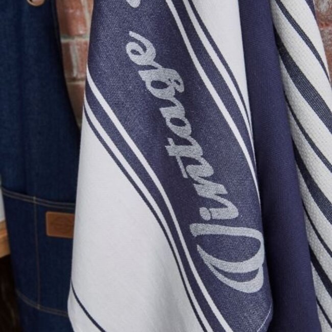 Theedoek (Per 3st.) Oxford Denim