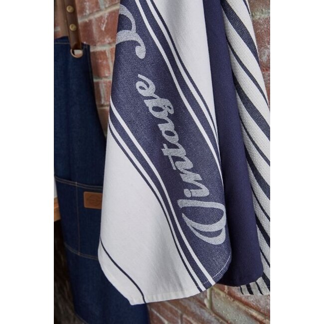 Theedoek (Per 3st.) Oxford Denim