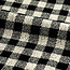 Handdoek Check Zwart