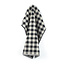 Handdoek Check Zwart