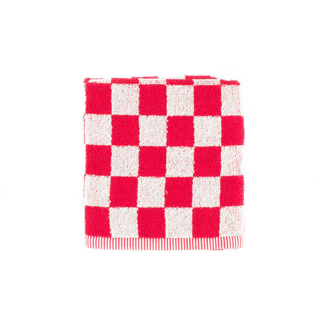 Handdoek Check rood