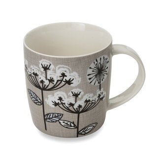 Cooksmart Mok Retro Meadow grijs - 230ml
