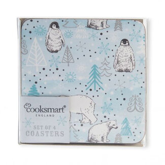 Cooksmart Onderzetters (Per 4 st) Frosty Winter Morning