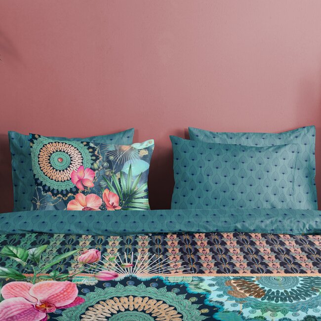 Katoen satijn dekbedovertrek Valdez