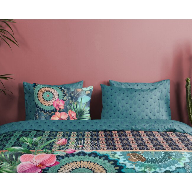 Katoen satijn dekbedovertrek Valdez