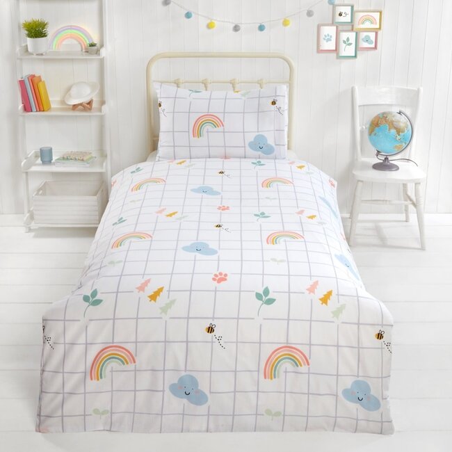 Dekbedovertrek Planet - Polykatoen - 2-persoons (200x200 + 2st 50x75 cm)