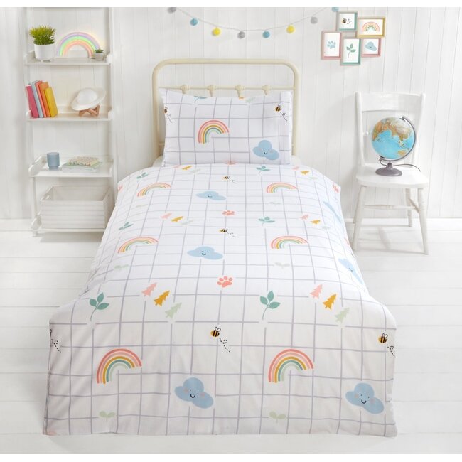 Dekbedovertrek Planet - Polykatoen - 2-persoons (200x200 + 2st 50x75 cm)