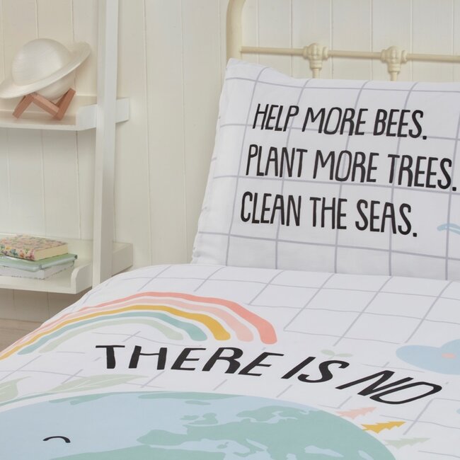 Dekbedovertrek Planet - Polykatoen - 2-persoons (200x200 + 2st 50x75 cm)