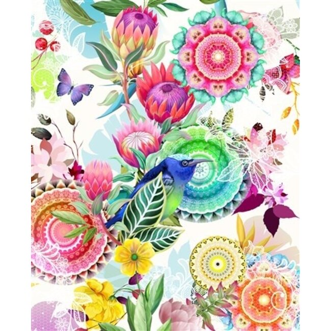 Katoen satijn dekbedovertrek Chess