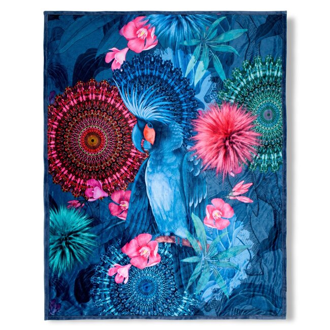 Katoen satijn dekbedovertrek Papegaai Ofelia