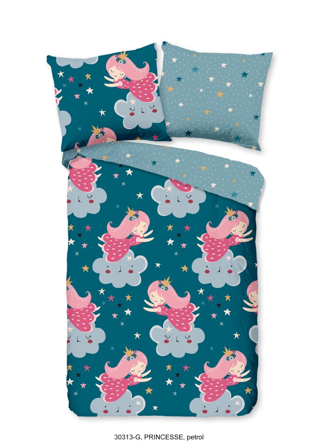Good Morning dekbedovertrek Princess - katoen - 140x220 + 60x70 cm