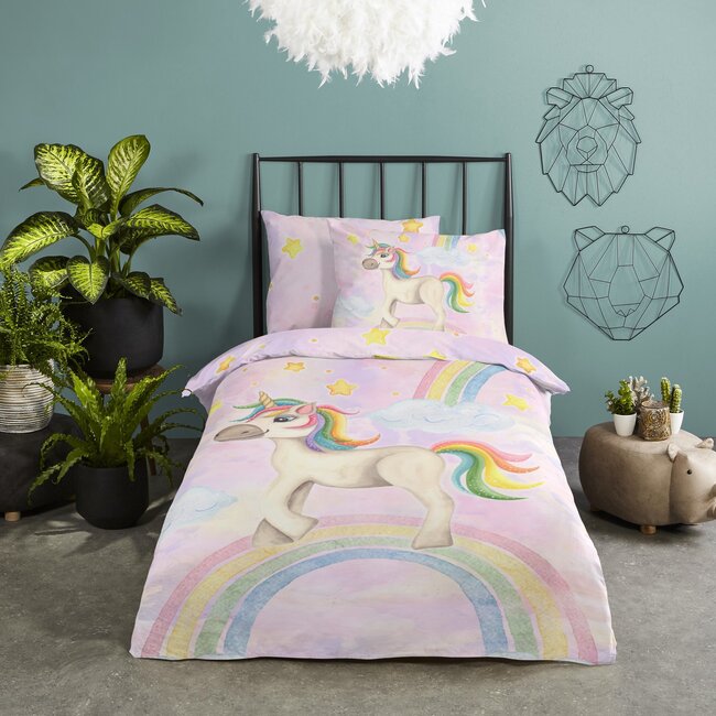 Katoen dekbedovertrek Unisweet - 140x220 +60x70 cm