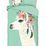 Katoen dekbedovertrek Lama Joey - 140x220 + 60x70 cm cm