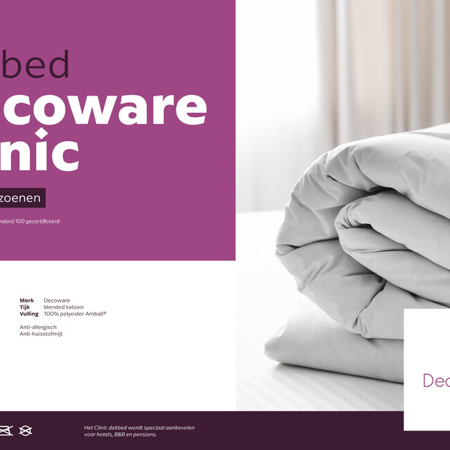 Enkel dekbed -  Clinic - Wasbaar tot 95° C