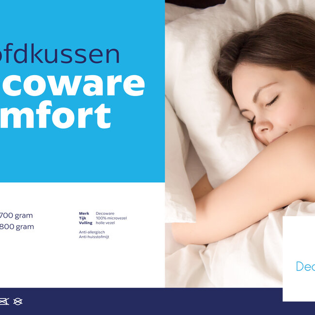 Comfort hoofdkussen 60x70cm (600 gram)