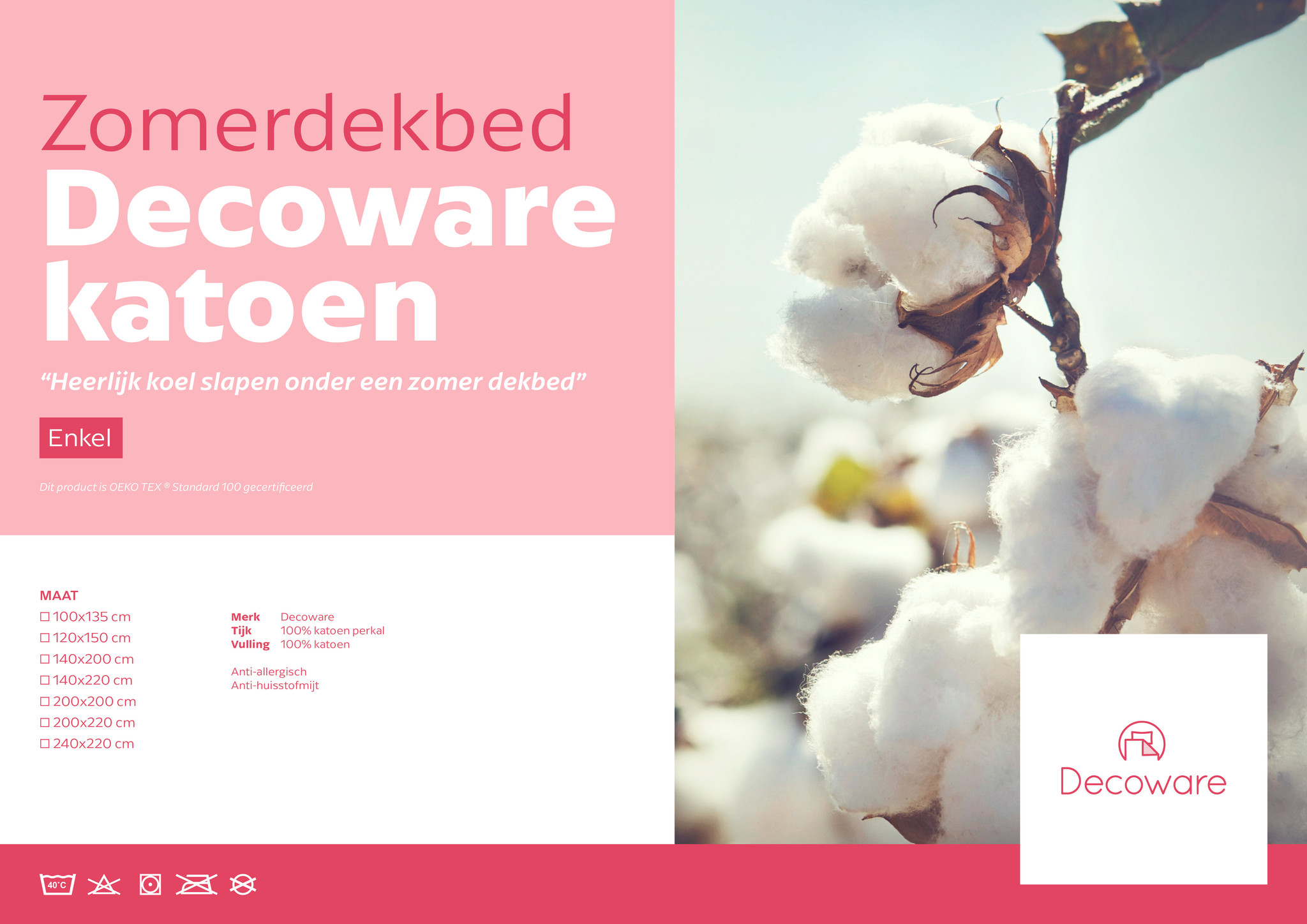 Dekbed katoen