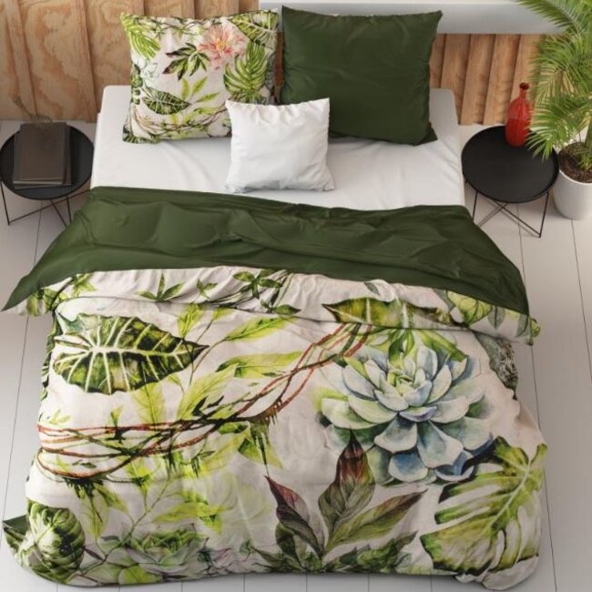 Katoen satijn dekbedovertrek Destiny