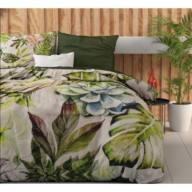 Katoen satijn dekbedovertrek Destiny