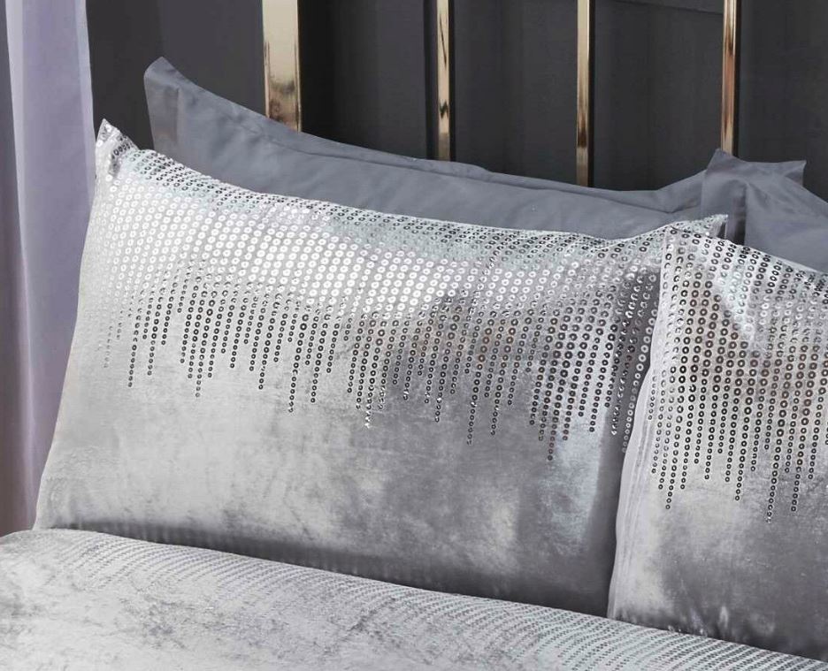 Belle Maison dekbedovertrek Tiffany zilver Velvet