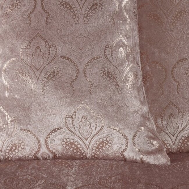 Velvet folie print paisley dekbedovertrek blush - 	1-persoons (135x200 + 50x75cm)