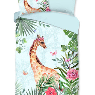 Good Morning Dekbedovertrek Giraffe jungle - Katoen - eenpersoons