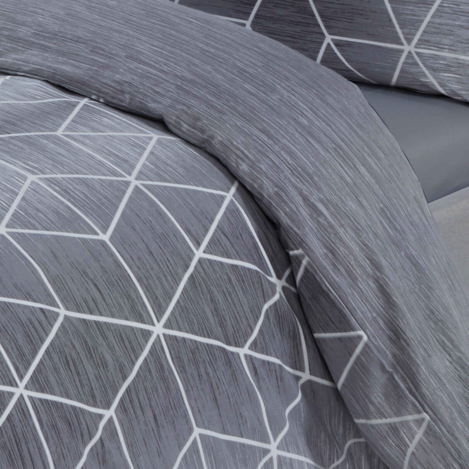 Finest Homeware dekbedovertrek Calvin grijs - blended katoen