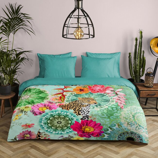 Katoen satijn dekbedovertrek Ximena