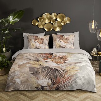 Descanso Katoen satijn dekbedovertrek Pippa - 140x220 + 60x70cm
