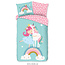 Katoen kinderdekbedovertrek Unicorn heaven - 140x220 + 60x70 cm