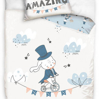 Sweet Home Katoen kinderdekbedovertrek  Rabbit junior - eenpersoons