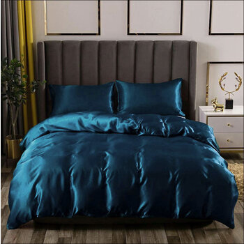 Dekbedovertrek blauw