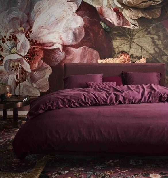 Paars dekbedovertrek