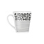 Koffiebeker met strepen en panter print