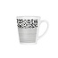 Koffiebeker met strepen en panter print