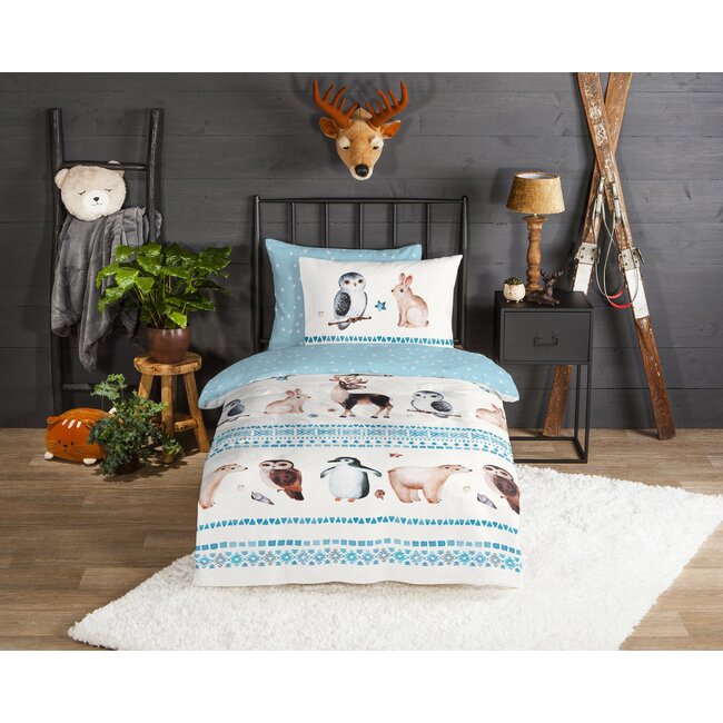 Flanel kinderdekbedovertrek  freezing - 140x220 + 60x70 cm