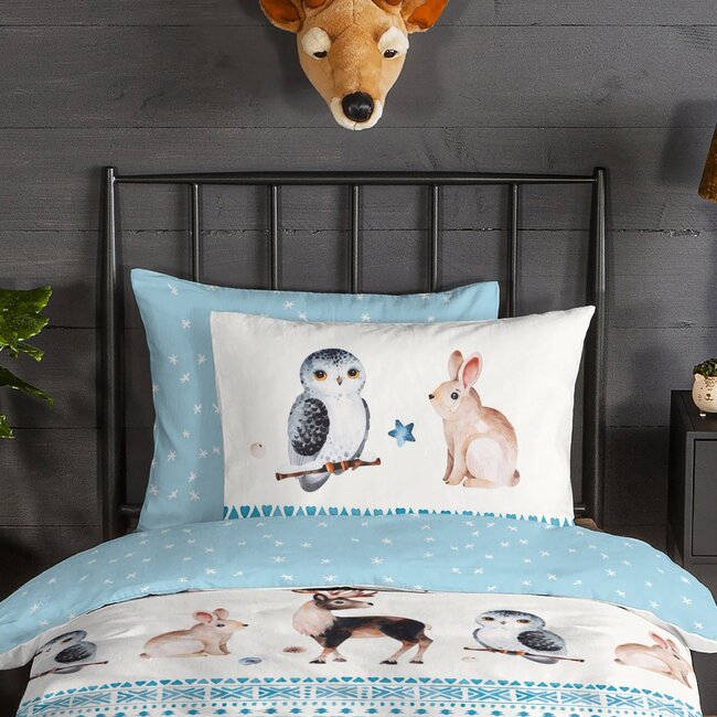 Flanel kinderdekbedovertrek  freezing - 140x220 + 60x70 cm