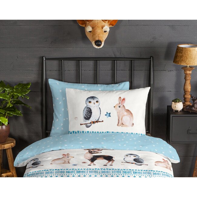 Flanel kinderdekbedovertrek  freezing - 140x220 + 60x70 cm