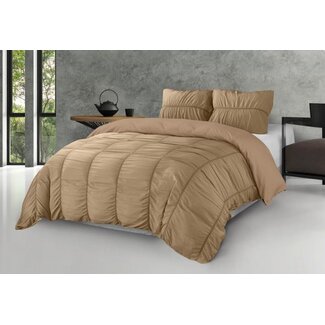 ZENsation Dekbedovertrek Calais - taupe - mircrovezel - eenperoons