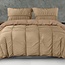 Dekbedovertrek Calais - taupe - mircrovezel - 140x220 + 60x70cm