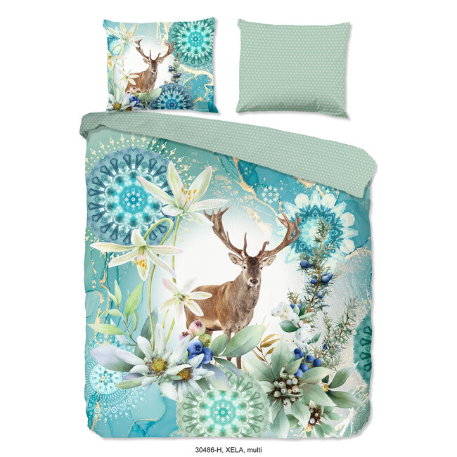 Katoen satijn dekbedovertrek Xela