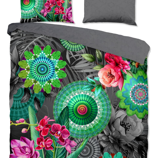 Katoensatijn dekbedovertrek Thirze