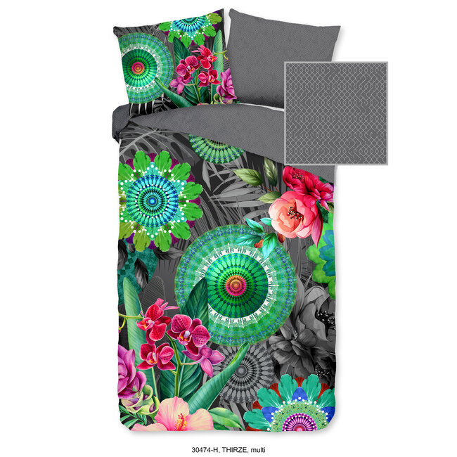 Katoensatijn dekbedovertrek Thirze