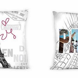 Sweet Home Sierkussenhoes Paris - 40 x 40 cm