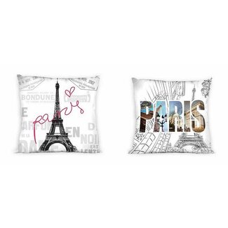 Sweet Home Sierkussenhoes Paris - 40 x 40 cm