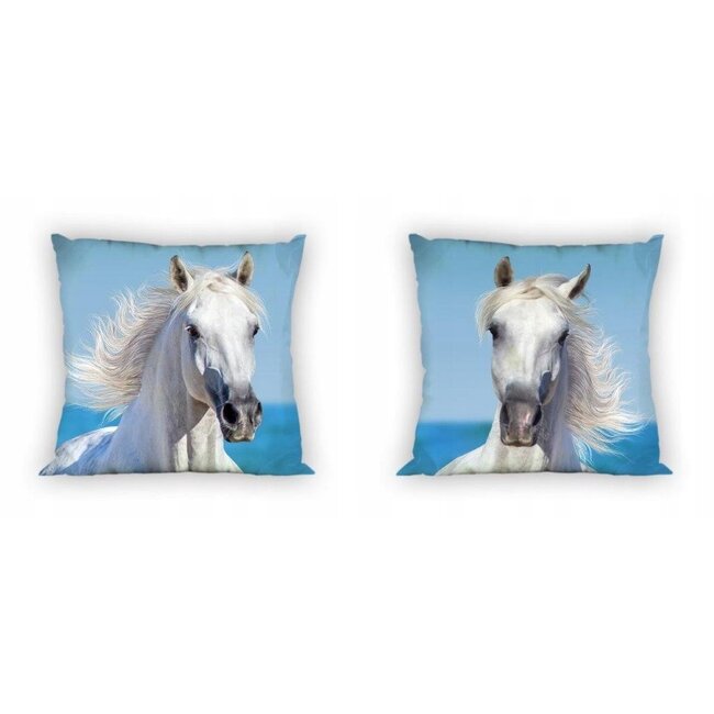 Sierkussenhoes witte Schimmel - 40 x 40 cm