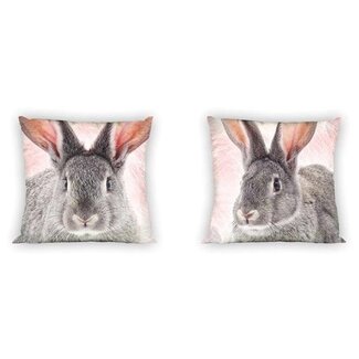 Sweet Home Sierkussenhoes Konijn - 40 x 40 cm