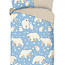 Flanel kinderdekbedovertrek Ijsberen - 140x220 + 60x70 cm