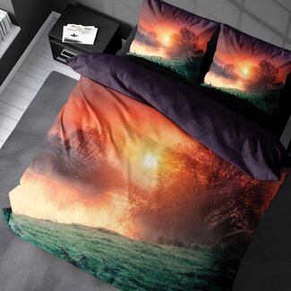 .Decoware® Katoen dekbedovertrek Misty Sunrise