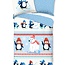 Flanel kinderdekbedovertrek Penguins - 140x220 + 60x70 cm