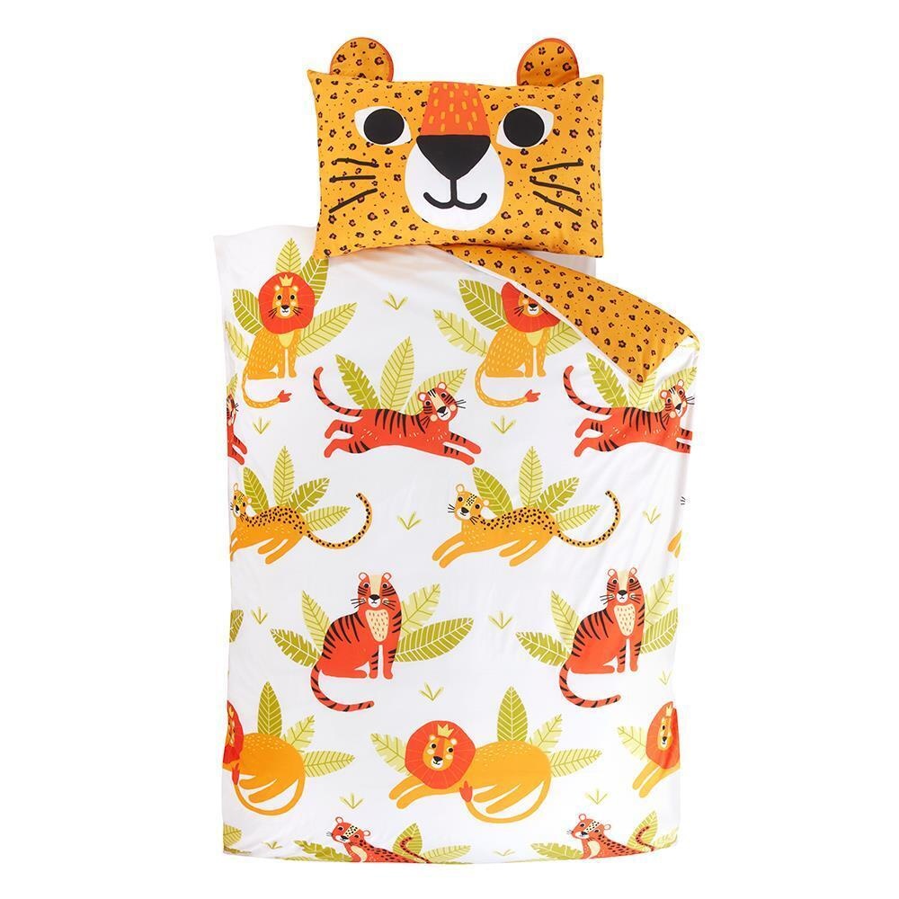 Studio Kids peuter dekbedovertrek Wild cat - blended katoen - 120x150 cm